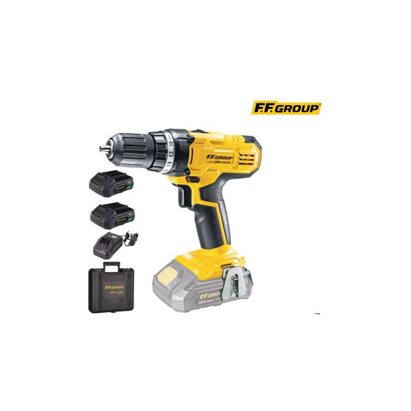 Trapano avvitatore a batteria FF Group CDD/40 20V Plus