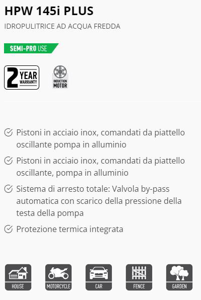 Idropulitrice acqua fredda FF Group HPW 145 i Plus
